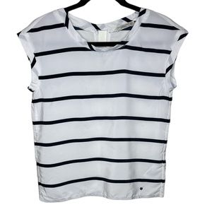 Abercrombie & Fitch Blue and White Striped Blouse Size XS